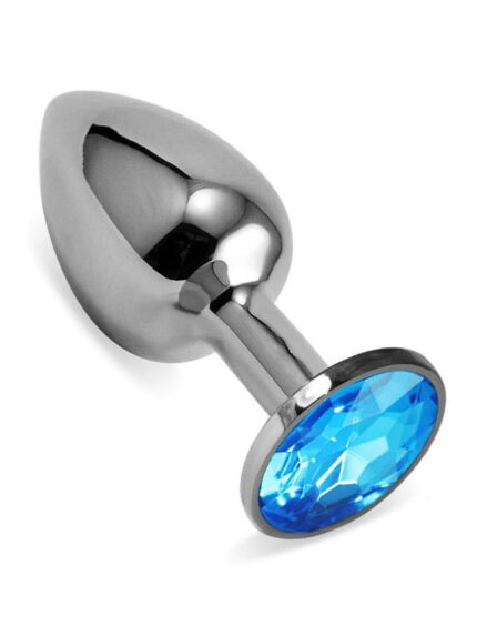 Steel Metal Jeweled Butt Plug Medium