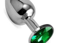 Steel Metal Jeweled Butt Plug Small