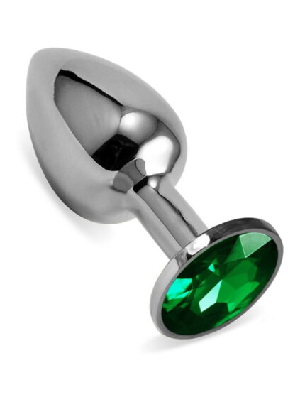 Steel Metal Jeweled Butt Plug Small