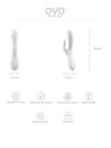 Ovo K3 Rabbit Vibratör White-10220