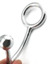 Çelik Penis Halkalı Anal Plug - Görsel 3