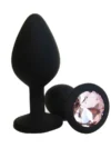 NOXXX Silikon Anal Plug Taşlı Medium - Görsel 2