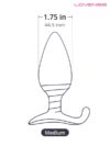 Lovense HUSH Telefon ve Bluetooth Kontrollü Anal Plug 1.75"-14011