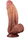 Çift Katmanlı Platinyum Silikon Dildo 25 cm