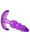 B Yours Triple Bead 3 Boğumlu T Anal Plug Mor 9.5 cm-14802