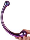 Glamaur Çift Başlı Lüx Kavisli Cam Dildo-14804