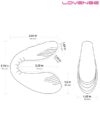 Lovense DOLCE Çiftler için Ayarlanabilir Telefon Kontrollü Vibratör-14949