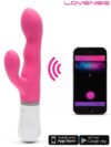 Lovense Nora Çiftler için Bluetooth ve Telefon Kontrollü Rabbit Vibratör