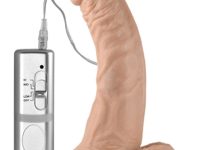 LoveToy Real Extreme Eğik Realistik Titreşimli Dildo 22 cm