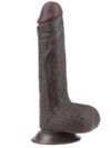 LoveToy Sliding Çift Katmanlı Realistik Dildo 17.5 cm Siyah