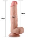 LoveToy Sliding Çift Katmanlı Realistik Dildo 20 cm-15015