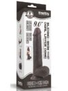 LoveToy Sliding Çift Katmanlı Realistik Dildo 23 cm Siyah-15064
