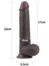 LoveToy Sliding Çift Katmanlı Realistik Dildo 23 cm Siyah-15062