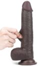LoveToy Sliding Çift Katmanlı Realistik Dildo 23 cm Siyah-15065