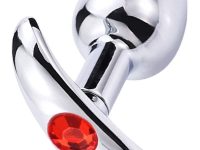 Çelik T Anal Plug Taşlı 8 cm