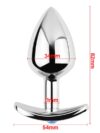 Çelik T Anal Plug Taşlı 8 cm-15312