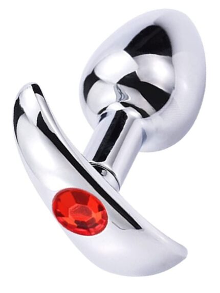 Çelik T Anal Plug Taşlı 8 cm