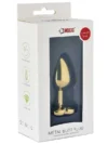 Kalp Mücevherli Çelik Gold Anal Plug Küçük Boy