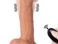 SHEQU Amber Uzaktan Kumandalı Şarjlı Realistik Dildo 21 cm