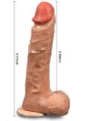 SHEQU Bronte Swaying Uzaktan Kumandalı Şarjlı Döner Başlı Titreşimli Realistik Dildo 20.5 cm-15229