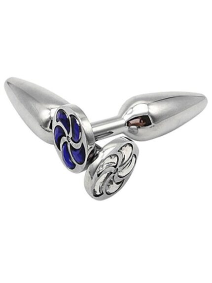 Steel Metal Jeweled Taşlı Çelik Anal Plug 11 cm