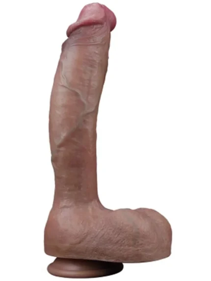 Lovetoy 10.5'' Dual Layered Platinum Silicone Realistik Dildo 27 cm