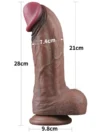 Lovetoy 11'' Dual Layered Silicone Cock XXL 28 cm