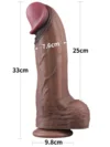 Lovetoy 13” Dual Layered Silicone Cock XXL 33 cm