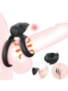 Çift Halkalı Klitoris Uyarıcılı Titreşimli Penis Halkası