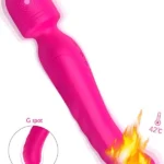 Çift Taraflı Isıtmalı Masaj Wand Vibratör 23 cm