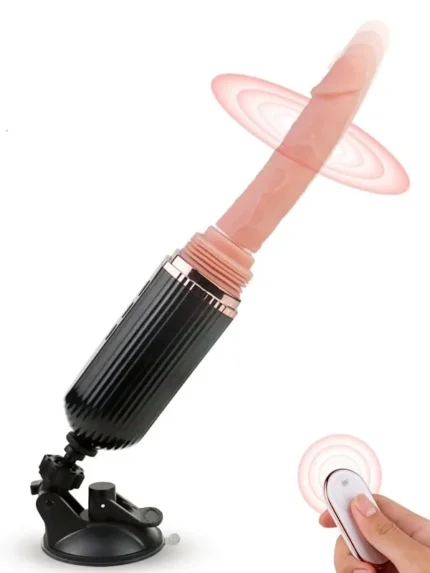 İleri Geri Hareketli Şarjlı Uzaktan Kumandalı Vantuzlu Seks Makinası