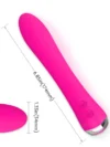 Isıtmalı Güçlü Şarjlı Titreşimli Esnek Silikon Vibratör 17.5 cm