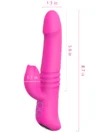 Isıtmalı İleri Geri ve Dönme Hareketli Şarjlı Tavşan Vibratör 22 cm