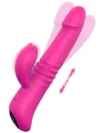 Isıtmalı İleri Geri ve Dönme Hareketli Şarjlı Tavşan Vibratör 22 cm