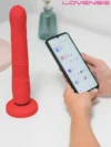 Lovense Gravity APP Kontrollü İleri Geri Hareketli Titreşimli Dildo
