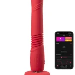 Lovense Gravity APP Kontrollü İleri Geri Hareketli Titreşimli Dildo