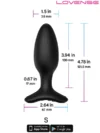 Lovense HUSH 2 Telefon ve Bluetooth Kontrollü Anal Plug 1.5"