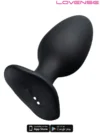 Lovense HUSH 2 Telefon ve Bluetooth Kontrollü Anal Plug 2.25"