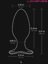 Lovense HUSH 2 Telefon ve Bluetooth Kontrollü Anal Plug 2.25"