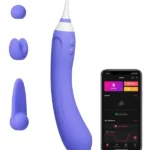 Lovense Hyphy Telefon Kontrollü G Spot ve Klitoris Vajina Uyarıcılı Vibratör