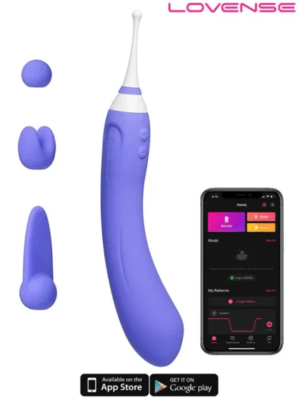 Lovense Hyphy Telefon Kontrollü G Spot ve Klitoris Vajina Uyarıcılı Vibratör