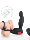 Penis Halkalı Prostat Şarjlı Uzaktan Kumandalı Anal Vibratör - Görsel 4
