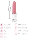 LOTOS Lipstick Telefon Kontrollü Ruj Vibratör - Görsel 4