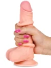 7" Dual Layer Oynar Derili Realistik Penis 18 cm - Görsel 3