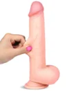 9" Dual Layer Oynar Derili Realistik Penis 23 cm - Görsel 3