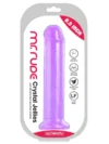 8.5" Realistik Mor Jel Dildo 21.5 cm - Görsel 3