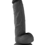 7.1” Realistik Dildo Siyah 18 cm