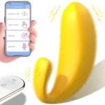 Muz Tasarımlı Giyilebilir Şarjlı Telefon Kontrollü Vibratör