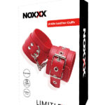NOXXX LIMITLESS Kırmızı Deri Ayak Kelepçesi